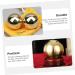JECOMPRIS 2ST Gymnasikball - Premium Metal Massage Balls for Exercise & Relaxation | Portable Brass Workout Accessory - International Shipping - Buy Online on GoSupps.com