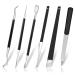 Ingrown Toenail Pedicure Tool Kit 6pcs, Ingrown Toe Nail File and Lifter Nail Pusher Pedicure Knife Set, Sharp Blade Nail Knives Kit Professional, Foot Repair Kit Stainless Steel for Nail Care 6pcs nail tool