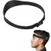 Hair Trimming Guide Adjustable Hairline Shaping Tool Curved Silicone Haircut Band Self Haircut Band for DIY Home Haircuts (Black)