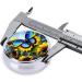 Sunflower Blue Butterfly Round Pill Box | 3 Compartment Travel Organizer | Portable Pill Holder for Travel - Buy Online on GoSupps.com