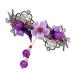 FRCOLOR Hair hairpin rhinestone hair barrettes vintage hair pin metal hair clips for women hair jewels for women flower hair clip rhinestones Miss tassel rhinestone flower Clips