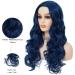 Shop Blue Long Wavy Wigs for Women | Synthetic Curly Heat Resistant Costume Wigs for Halloween Parties - Buy Online on GoSupps.com