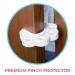 Premium Pinch Protector by Toddleroo | Prevent Toddler Door Accidents | No Tools Required | Babyproofing with Confidence | White (1-Count) - Buy Online on GoSupps.com