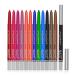 Eyeliner Pencil Set - 12 Colors Retractable Eye Makeup Liners for Women, Easy Apply Colored Eyebrow Pen Waterproof Eye Shadow Pencils by “wonder X”