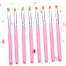Healeved 2 Sets Nail Painting Tool Builder Gel for Nails Salon 3d Nails Tool Nail Art Brush Kit De Manicura Nail Gel Nail Painting Brush Gel Builder for Nails Accessories Pink Manicure - Buy Online on GoSupps.com