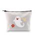 Funny anime ghost cosmetic bag HU Tao Ghost Make-up bag with zipper Gensin Anime merchandise anime lover gift bag ghost