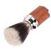 Shaving brush made of soft nylon hair with ergonomic handle generates rich foam wood and aluminum alloy removes dirt for home and salon