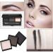 Allbesta 3D Eyebrow Powder Makeup Palette - Waterproof Long Lasting 3 Colors with Brush (2#) - International Shipping Available - Buy Online on GoSupps.com