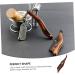 Minkissy Men's Folding Razor Trimmer - 2 Pack of Classic Wooden Facial Tools | Double Blade Bartschneider Shaving Knife 16x3.5cm - Buy Online on GoSupps.com