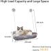 HlinZoom Cat Window Hammock with Fluffy Blanket | Easy to Assemble Cat Perch | Indoor Sunbathe Resting Seat - Light Gray - Buy Online on GoSupps.com