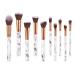 10-Piece Marble Makeup Brush Set with PU Leather Bucket | Foundation Eyeshadow and Contour Brushes for Flawless Makeup Application - Buy Online on GoSupps.com