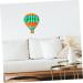 STOBAZA Iron Hot Air Balloon Outdoor Wall Hanging Home Ornament Wall Art Decors Household Child Interior 20.6x26.5x0.5cm As Shown3 - Buy Online on GoSupps.com