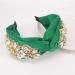 QTMY Fashion Headband: Crystal Gemstone Pearls Hair Accessory for Women - Green - Buy Online on GoSupps.com