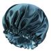 Satin Bonnet Silk Bonnet Hair Bonnet for Sleeping Satin Bonnet for Hair Bonnets for Women Silk Bonnet for Natural Hair Blue Zircon