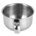 Stainless steel shaving bowl stylish appearance for easy beard cleaning suitable for traditional shaving