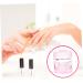 SOESFOUFU Glass Jar Nail Art Brush Cup Pink Crystal Glass Heart-shaped Manicure Tools Acrylic Nails 5.70X5.40X5.40CM Pink - Buy Online on GoSupps.com