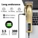 Rechargeable Hair Clippers with LCD Display | Copper Hair Salon Trimmer - International Shipping Available - Buy Online on GoSupps.com