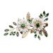 FOMIYES Women Hair Accessories Hair Clip for Thin Hair Girls Hair Clips Bride Hair Clips Hair Clips Decoration Women Hairpin Green Crystal Barrette Hairclips Metal Hair Piece Miss Leaves