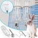 JVHLOV Rodent Water Bottle Hamster Water Bottle Hanging Rodent Drinker No Drips for Small Animal Squirrel Rabbit Chinchilla Guinea Pig Hamster Golden Bear (Clear 180ml*2) - Buy Online on GoSupps.com