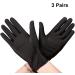 Cotton Hand Glove Gloves Cotton Gloves Night-Sleeping Lotion Spa Gloves for Women Dry Hands 3pair (Black) - Buy Online on GoSupps.com