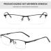 Buy Lanomi Self-Tinting Photochrome Reading Glasses - Stylish Metal Half Frame Gradient Gray UV Protection Multiple Strengths 1.0 to 3.5 - Ideal for Outdoor Reading | International Shipping Available - Buy Online on GoSupps.com