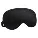 Audamp Sleep Mask Eye Mask Night Mask Adjustable Strap Skin-friendly Silk Ultra-soft Sleeping Mask 1 Piece (Black)