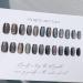 Black Glossy Glitter Press-On Nails - Short Cat Eye Colorful Acrylic Stick-On Nails for Women 24pcs - Buy Online on GoSupps.com