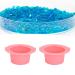 Buy Pink Wax Warmer Bowl & Pot Set - 2 Pack Silicone for Home Use | International Shipping Available - Buy Online on GoSupps.com