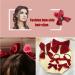 Buy Bamboopack Velvet Hair Clips - 4 Pieces French Style Hairpins in Monochrome Red/Black for Christmas & Everyday Use - Buy Online on GoSupps.com