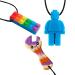 3Pack Teether Toy Chew Necklaces with Pacifier Clip Holder - Silicone Teething Pain Relief Set for Boys Girls & Adults with Anxiety - Blue - Buy Online on GoSupps.com