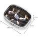 Three Pelicans 2 Compartment Small Pill Case - Cute Travel Pill Box Organizer for Purse & Pocket Gifts - Buy Online on GoSupps.com