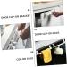 Hoement 3pcs Hook up Over The Door Hanger Towel Rack Clothes Rack Clip Hooks Door Storage Rack Abs White - Buy Online on GoSupps.com