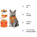 Zhenle Adjustable Reflective Cat Dishes Set with Leash - XS Orange Cat Collar & Bowl Bundle for International Shipping - Buy Online on GoSupps.com
