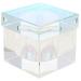 Monomer Cup Nail Crystals Cup 2 Inch Square Crystal Glass Nail Dish for Monomer with Lid High Transparency Nail Cup for Nail Art Acrylic Liquid Dazzling Colors