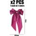 2 Pieces of Large Bow Hair Accessories Women's Bow Hair Clips Silk Long Tail Bow Hair Clips Cheerleading Hair Accessories Bow Crocodile Clips Suitable for Birthdays and Weddings - Buy Online on GoSupps.com