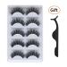 3D Faux Mink Handmade False Eyelashes - Dramatic Crossed Cluster - 5 Pairs - Buy Online on GoSupps.com