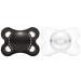 LittleForBig Large Shield Pacifier Generation-3 for Adults - Candy Gloss Black & Crystal Pack - 2 Paci Set for Comfort & Style - Buy Online on GoSupps.com