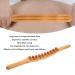 Wooden Massage Roller & Gua Sha Stick | 20 Beads for Muscle Relaxation - Back Stomach & Shoulder Relief - Buy Online on GoSupps.com
