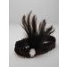 All Accessories Black Charleston 20s Flapper Headband Stretch Sequin Oval Stone Browband 1920's - Buy Online on GoSupps.com