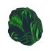 Tropical Jungle Plant Printed Waterproof Shower Cap for Women - Fits All Head Sizes & Hair Textures - Buy Online on GoSupps.com