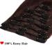 SEGO Clip-in Extensions | Real Remy Hair 8-Piece Set | Soft Dark Brown #2 | Affordable 25cm Hairpiece - Buy Online on GoSupps.com