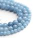 Filluck Natural Stone Beads Aquamarine 8mm Polished Round Smooth Gemstone Beads for Jewelry Making 15 Inch(Aquamarine,8mm)