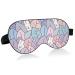 Haskirky Light Blocking Eye Mask Breathable and Adjustable Adult Men and Women Travel on Business Trips Yoga Meditation Light Smooth Comfortable Eye Mask Office Deep Sleep Goodies Rabbit and Leaf