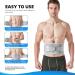 Lower Back Brace with Bionic Support - Adjustable Lumbar Belt for Herniated Disc Sciatica & Scoliosis | XX-Large Gray - International Shipping Available - Buy Online on GoSupps.com