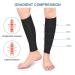 Calf Compression Sleeves 20-30mmHg Graduated Pressure for Swelling & Varicose Veins - Black-M - Buy Online on GoSupps.com