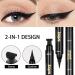 evpct Black Winged Eyeliner Stamps Set - Cat Eye Stencil for All Eye Shapes - Water-resistant - 2Pcs - Buy Online on GoSupps.com