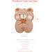 MAZALA 2 x Cartoon Plush Bear Hot Water Bottles - Cozy Cover for Kids & Adults | Hot Compress for Warmth - Buy Online on GoSupps.com