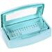 Plastic Sterilizing Tray-Barbicide Sterilization Tray Clean Sterilizer Box Storage Organizer for Nail Tweezers Hair Salon Spa & Cutter Manicure Equipment-Clear Lid blue