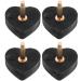 GLEAVI 2 Pairs High Heel Shoe Repair Tips Replacement Heels Tips Shoe Replacement High Heel Caps Protectors Heels Tips 2.00X2.00X2.00CM