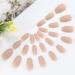 Handcess Matte Artificial Nails - Medium Nude Ballerina Press On Nails for Women & Girls | 24 Pieces Nude Pink - Buy Online on GoSupps.com